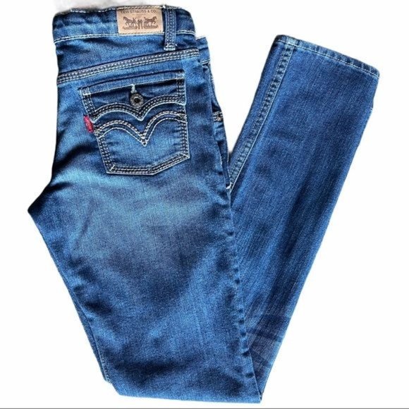 Levi’s Girl's Skinny Jeans with Classic Fit -14Reg - Picture 1 of 16